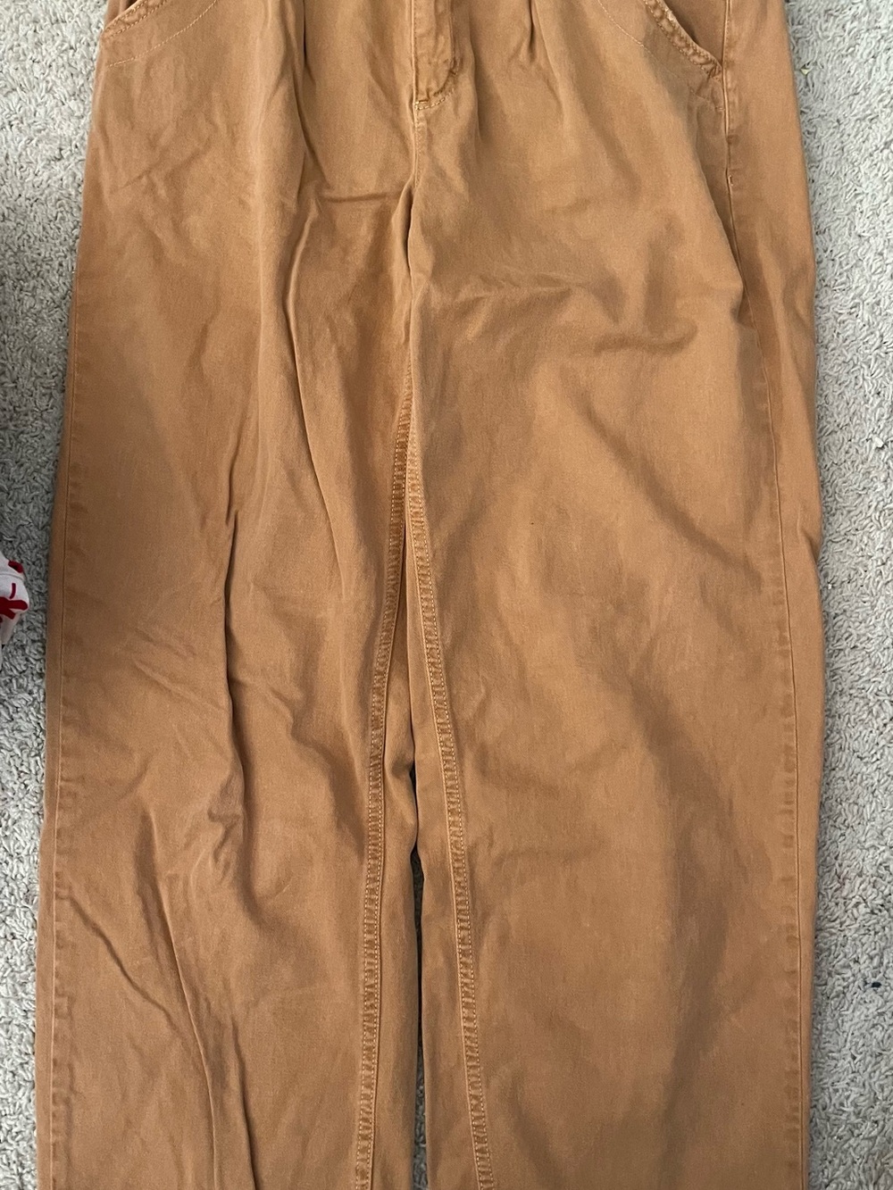 Free People Women’s Golden Khaki Chino  Trousers